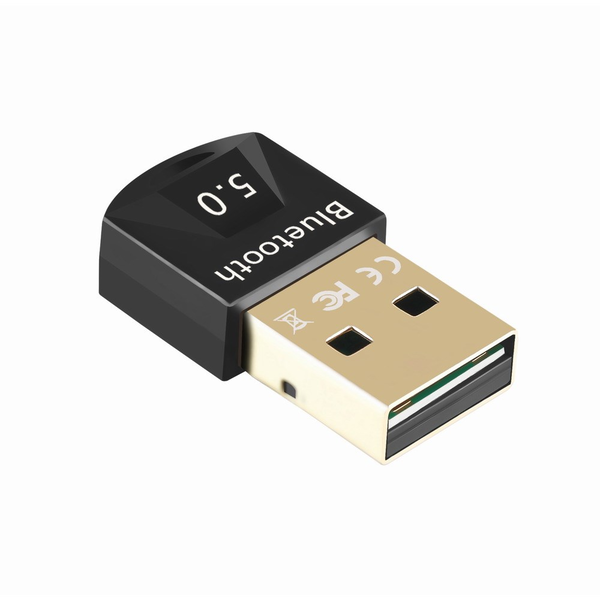 Bluetooth адаптер, Gembird, USB 2.0, Bluetooth 5.0, черен
