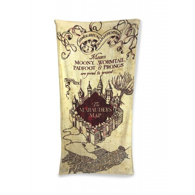 Harry Potter - Marauders térkép - fürdőlepedő (5055437919147)