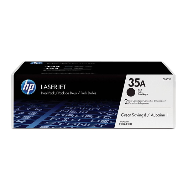 HP 35A 2-pack Black Original LaserJet Toner Cartridges tonerová náplň 2 kusů Černá