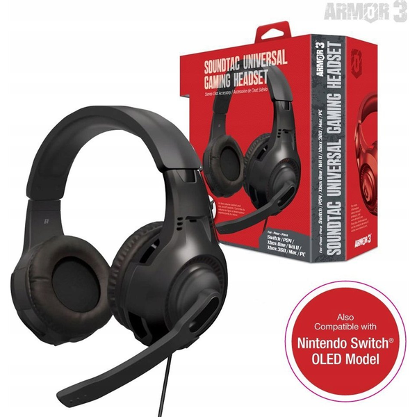 Soundtac Universal Gaming слушалки, черни (M07222-BK)