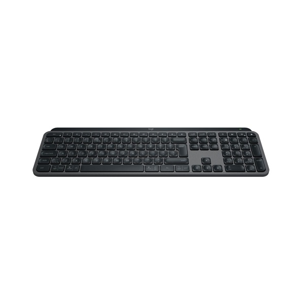 Logitech MX Keys S for Mac tastatur Kontor RF trådløs + Bluetooth QWERTY US International Aluminium, Sort