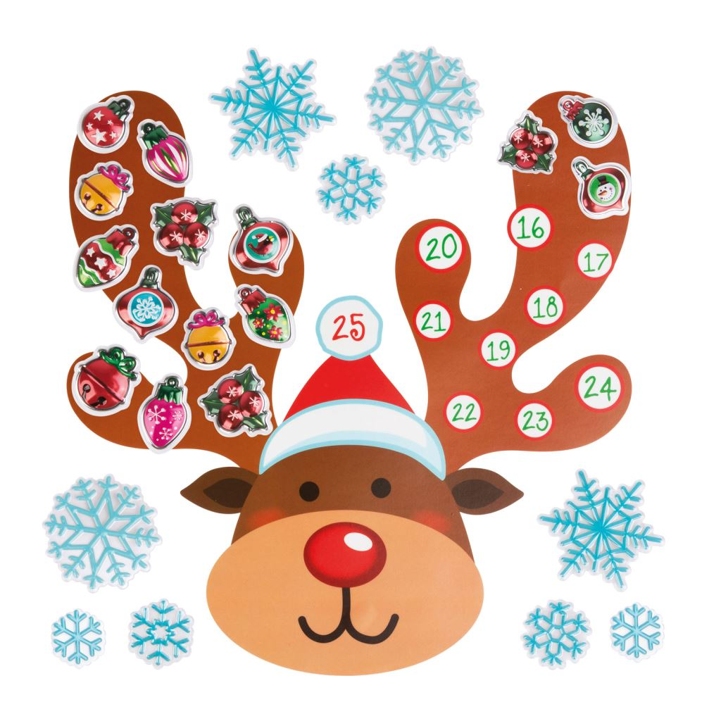 Family karácsonyi öntapadós falmatrica - adventi kalendárium szarvas (58635B) (58635B)