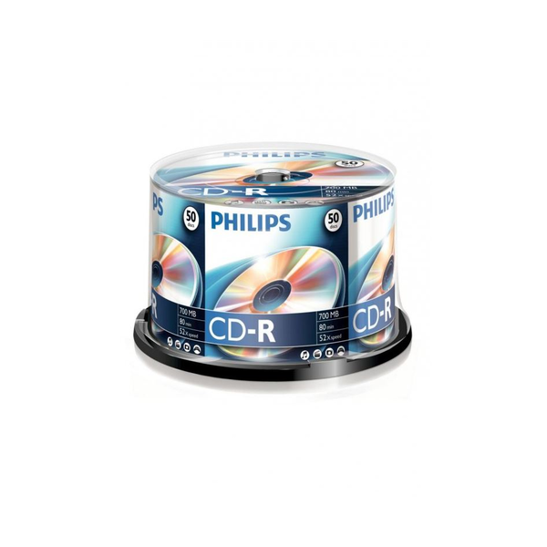 Philips CR7D5NB50/00 lege cd 700 MB 52x 50 stuk(s)