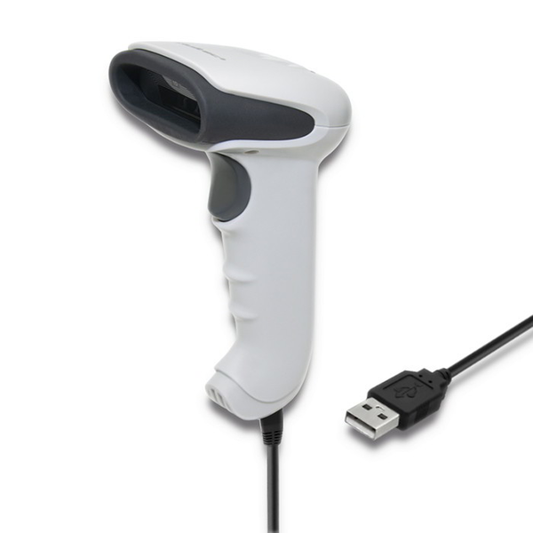 Qoltec 50865 Kézi vonalkódolvasó - Fehér