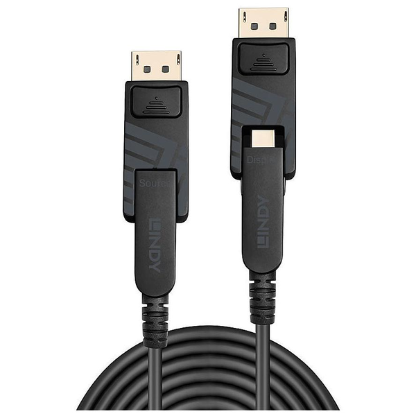 Lindy 38486 DisplayPort kabel 100 m Mini DisplayPort Sort