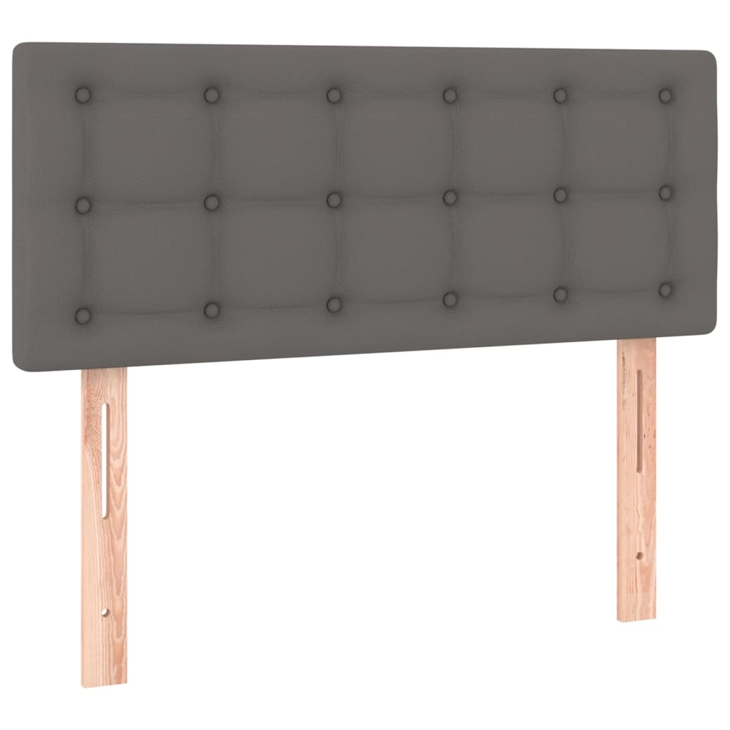 szürke műbőr fejtámla 80 x 5 x 78/88 cm (346408)