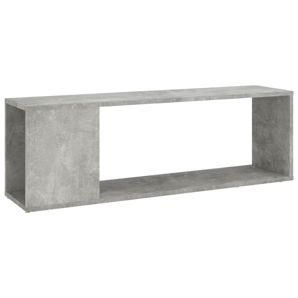 betonszürke forgácslap TV-szekrény 100 x 24 x 32 cm (809165)