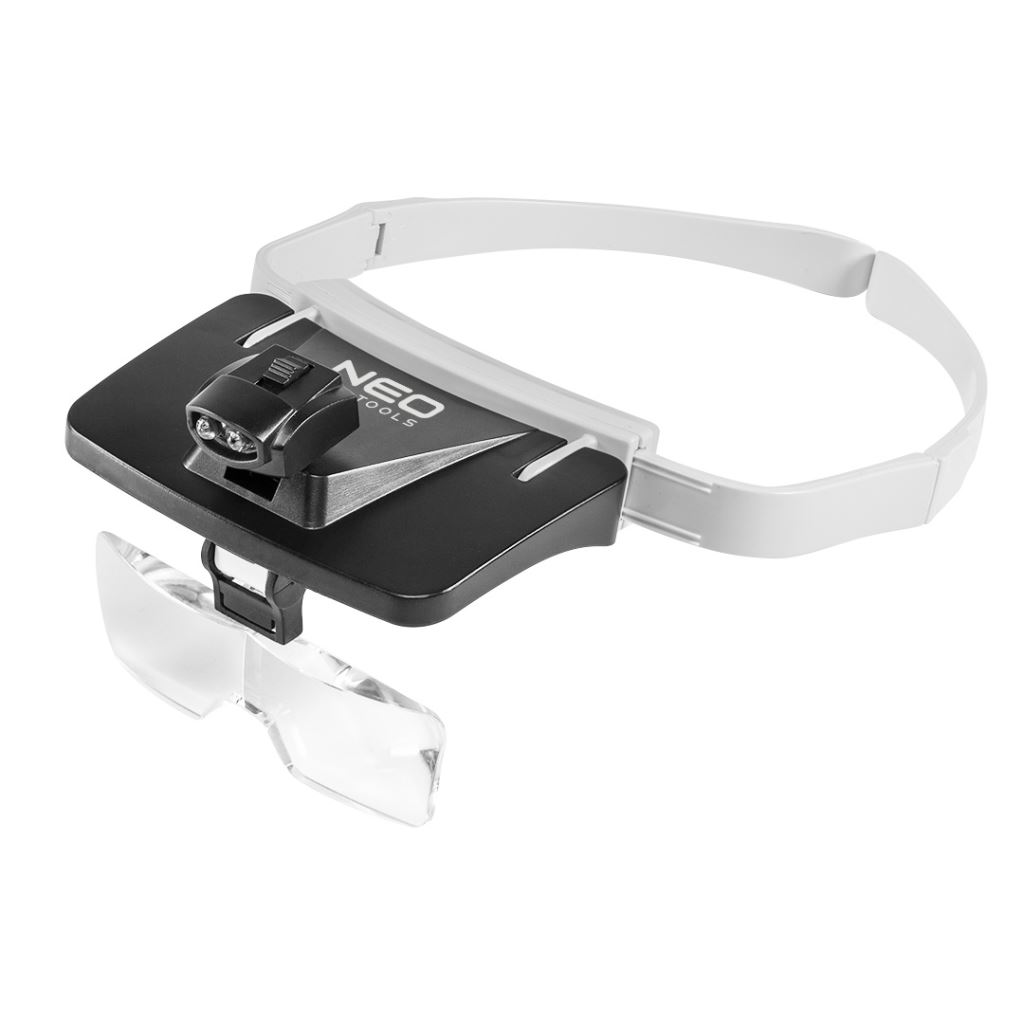 Neo Tools 06-130 Fejpántos nagyító, 5 lencsével, LED-es világítással (06-130)