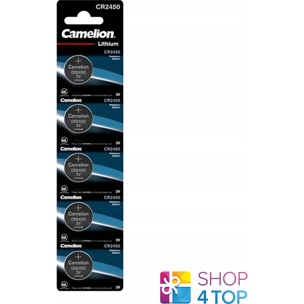 Camelion gumbne celice CR 2450 3 V 5 kos 550 mAh litij CR2450