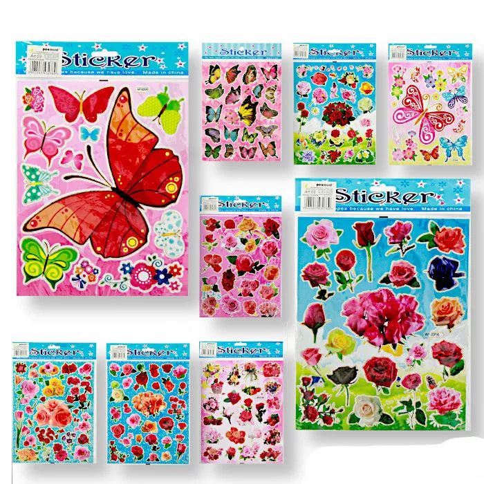 Virág mintás Matrica szett - Többféle (EAA1021)