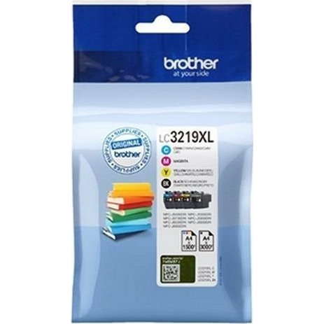 Brother LC3219XLVAL tonerpatron 4 stk Sort, Blå, Magenta, Gul