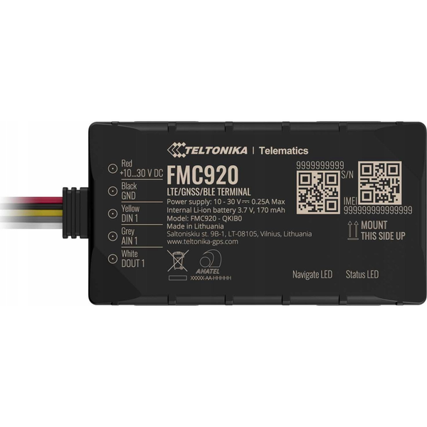Teltonika Fmc920 | Rastreador Gps | Lte Cat 1/gsm/gprs/gnss/bt