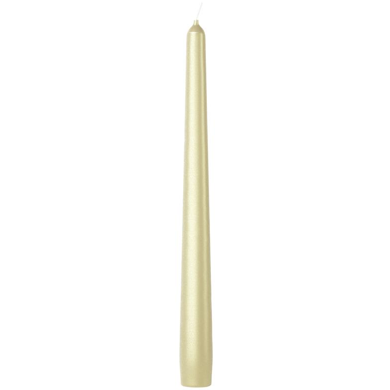 Bolsius Pillar Metallic White Silver 4 db, 309 g (8717847161857)