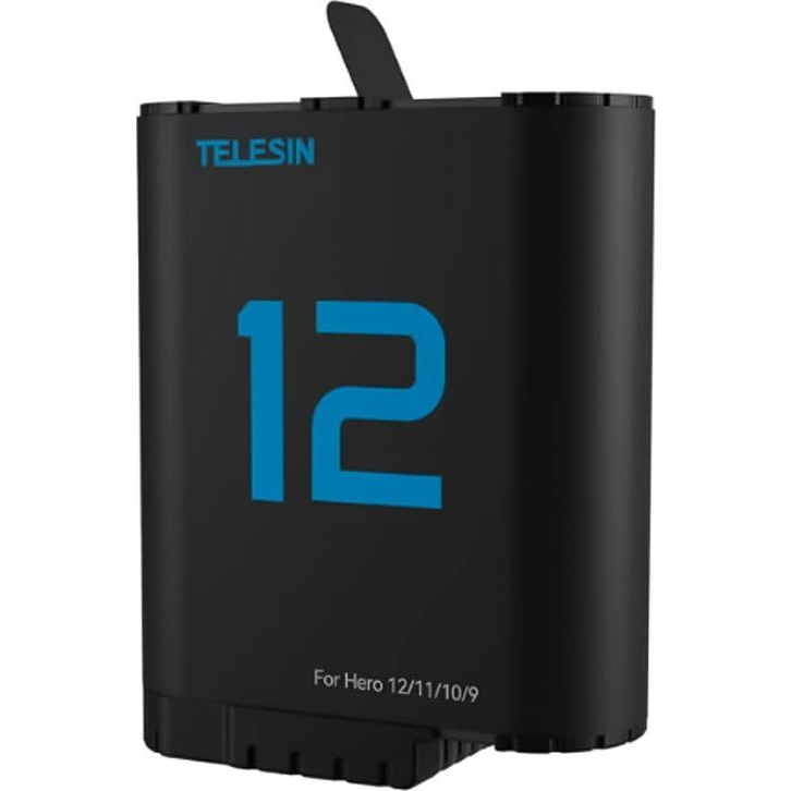 Lithium battery TELESIN for GoPro Hero 12/11/10/9 (blue) (TLS172)
