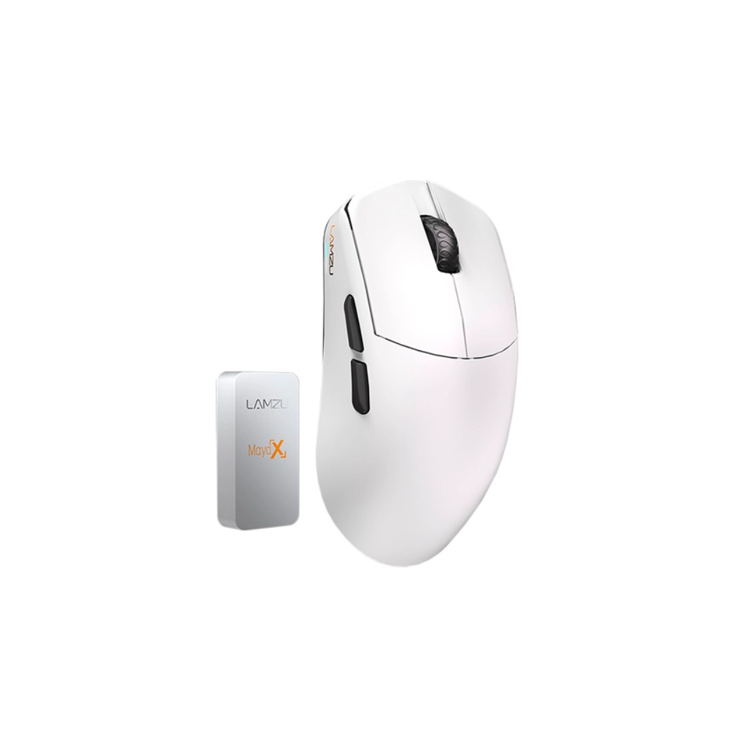 Lamzu Maya X 8K Wireless Gaming Egér - Fehér (MAYA X WHITE)