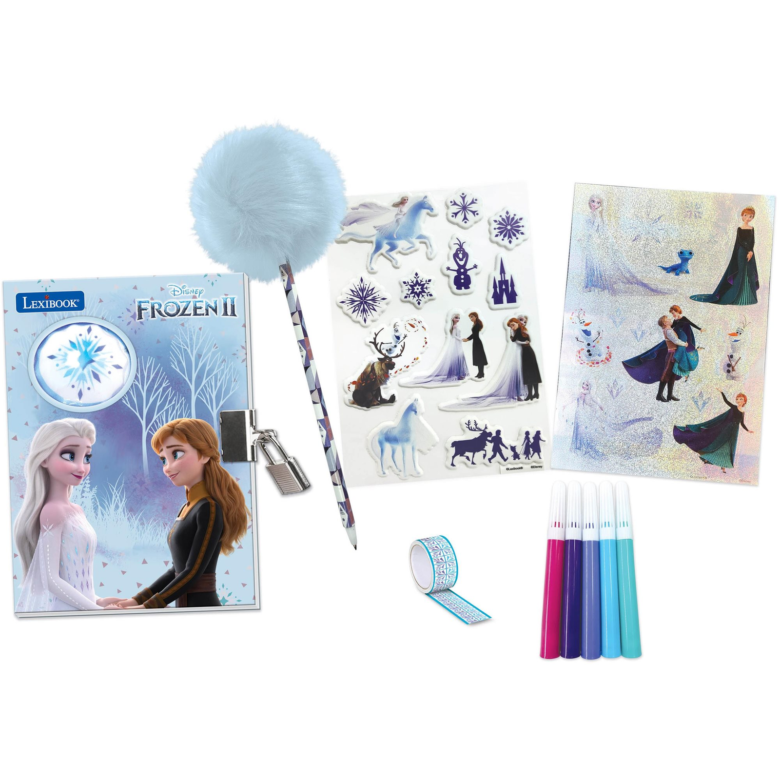 Lexibook Frozen elektronikus titkos napló világítással és tartozékokkal (3380743089331)