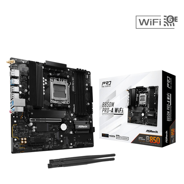 ASRock B850M Pro-A WiFi DDR5 AMD AM5 MicroATX Alaplap