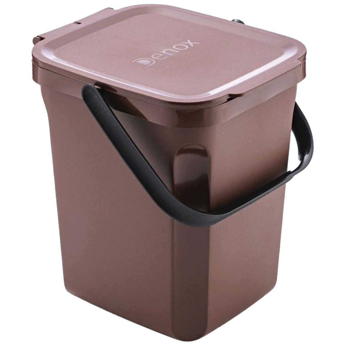 Denox Biohulladékgyűjtő tartály, 10 l, barna, szerves hulladékok számára (13200,839)