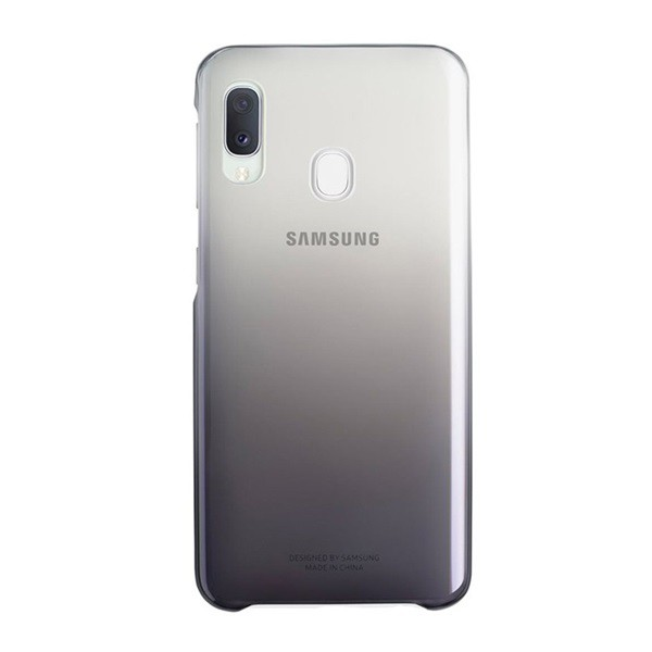 SAMSUNG műanyag telefonvédő (színátmenet) FEKETE [Samsung Galaxy A20e (SM-A202F)] (EF-AA202CBE)