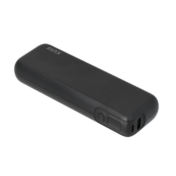 AVAX PB106B LEISURE PD/Type-C 30W+QC 18W gyorstöltő Powerbank 15.000mAh fekete (5999574480170) (5999574480170)