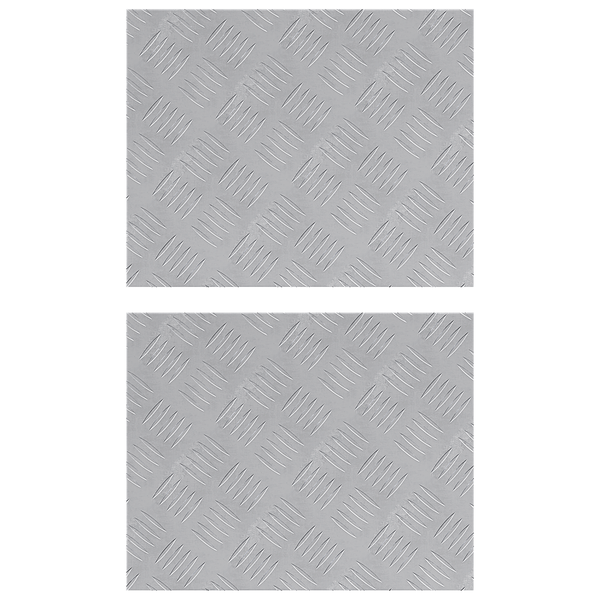 Alumínium ellenőrző lemezek 2 db Csúszásgátló 50x40 cm