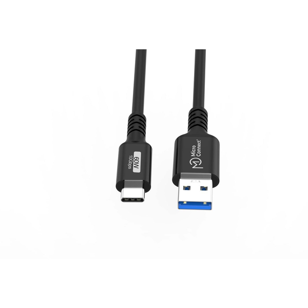 Microconnect USB3.2AC5 USB-kabel USB 3.2 Gen 2 (3.1 Gen 2) 5 m USB C USB A 60 W Sort