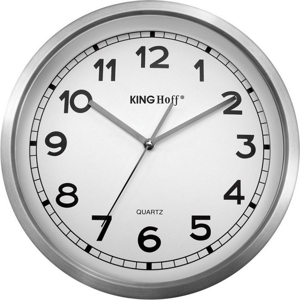 KINGHOFF KH-5026 jeklena stenska ura 34cm