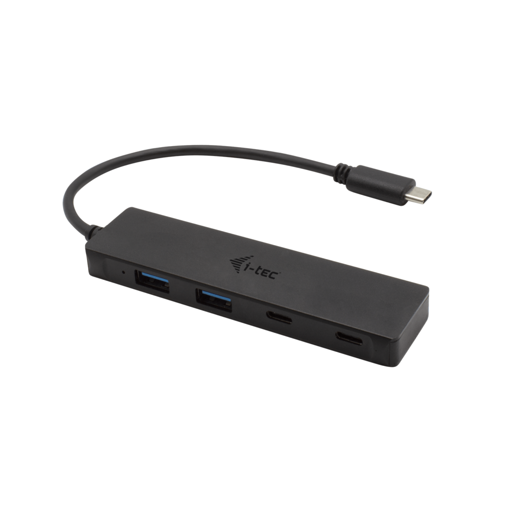 i-tec Metal C31HUBMETAL2A2C hub USB 3.2 Gen 1 (3.1 Gen 1) Type-C 10000 Mbit/s Čierna (C31HUBMETAL2A2C)