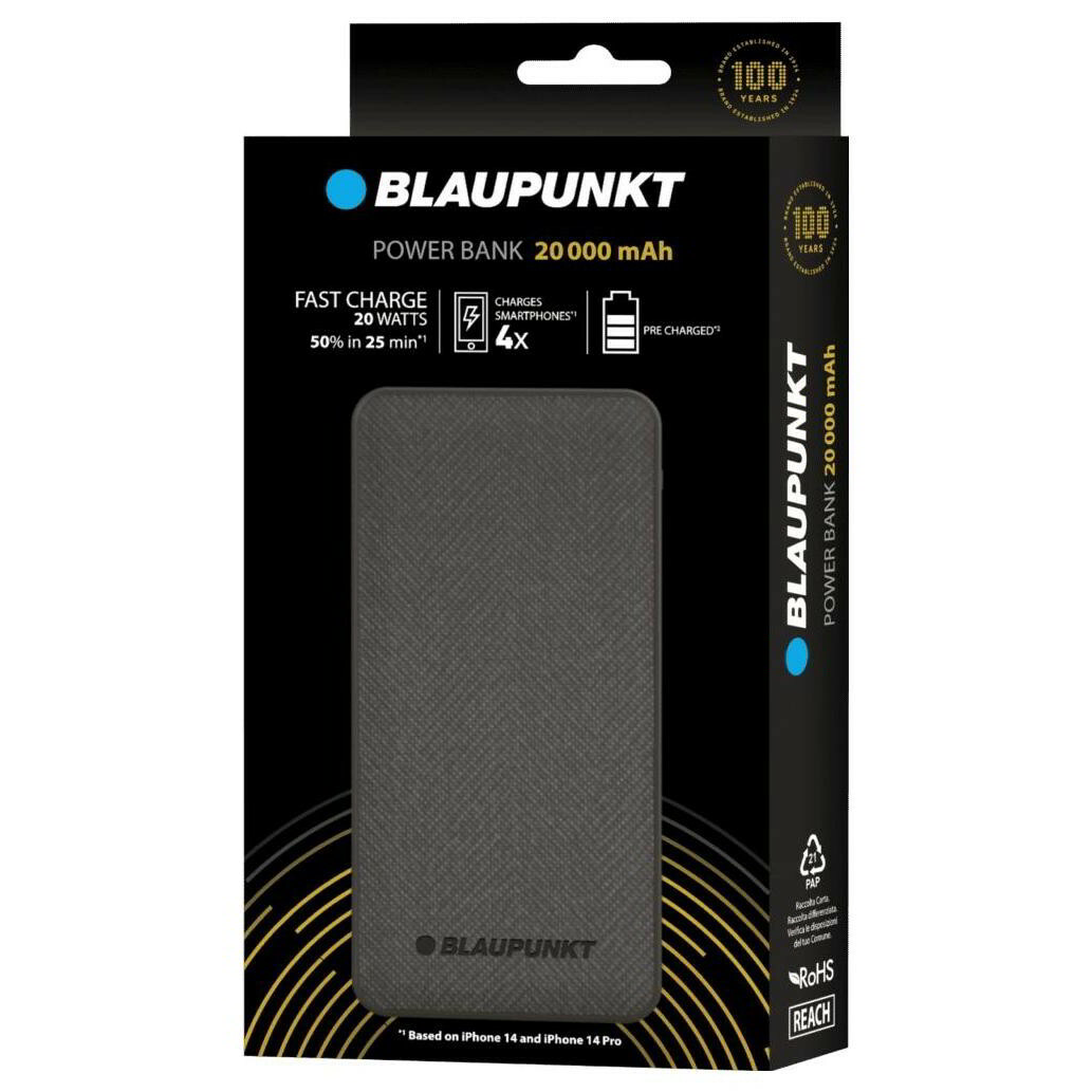 Powerbanka Blaupunkt 20000 mAh černá (BL-120PB/1VH)
