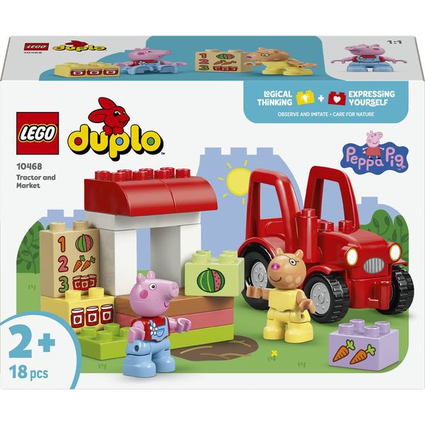 LEGO DUPLO prasátko Pepa 10468 Traktor a tržiště