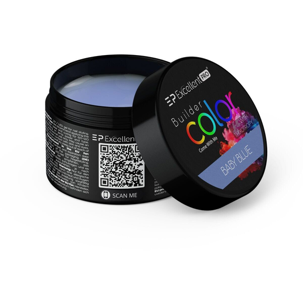 Excellent PRO Builder Color With Thixotropy Pastel żel budujący Baby Blue 15g