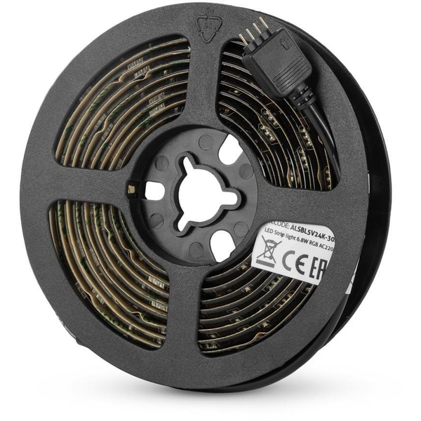 Avide LED Szalag Bliszter 5 V SMD5050 30 LED RGB IP65 2 m + IR 24 Táv.