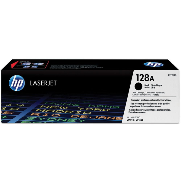HP 128A Black Original LaserJet Toner Cartridge тонер касета 1 броя Оригинал
