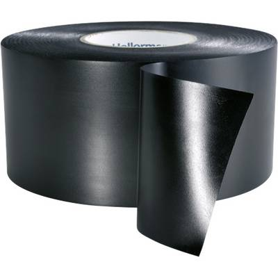 Szigetelőszalag 30 m x 50 mm, fekete PVC HellermannTyton HelaTape Wrap 25 (710-10802)