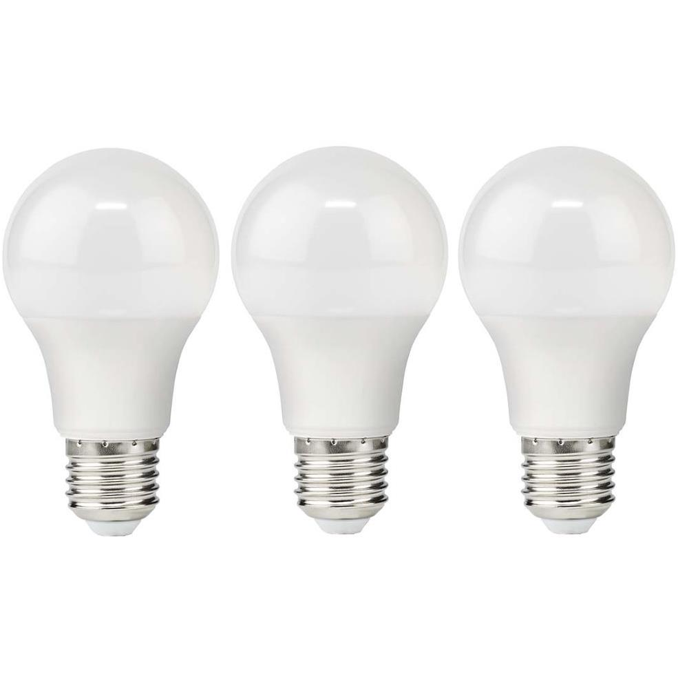 Nedis LED izzó, E27, A60, 4,9 W, 470 lm, 2700 K, 3 db (LBE27A601P3)