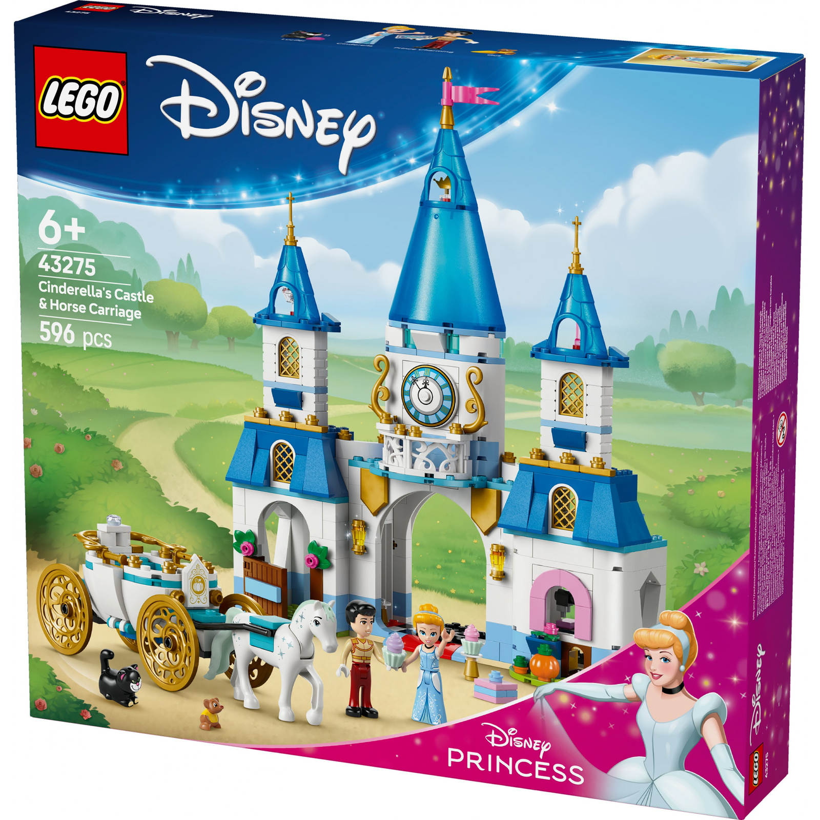 LEGO® Disney: 43275 - Hamupipőke kastélya és hintója (43275)