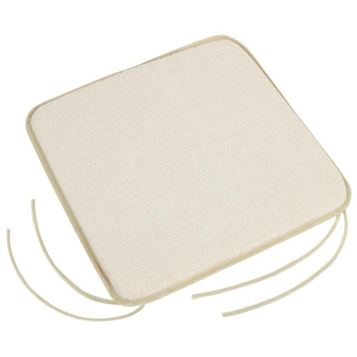 BELLATEX Seat LADA 34/003 smooth 40 × 40 cm, cream Uni (11806)