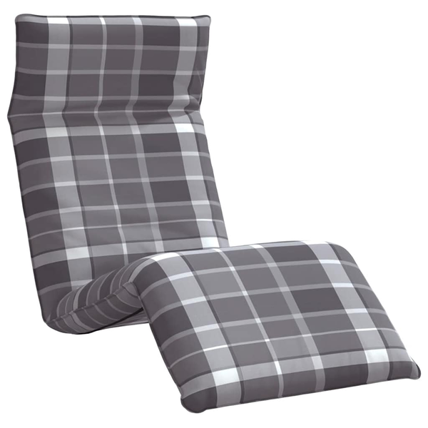 oxford-szövet összecsukható napozóágy kockás minta 175x54x8,5cm