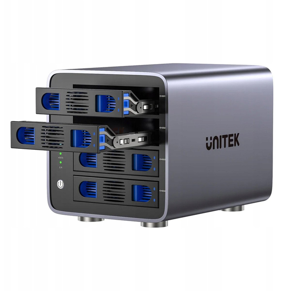 Unitek Obudowa RAID do dysku SATA 2.5''/3.5'' 8 trybów 80TB USB-C