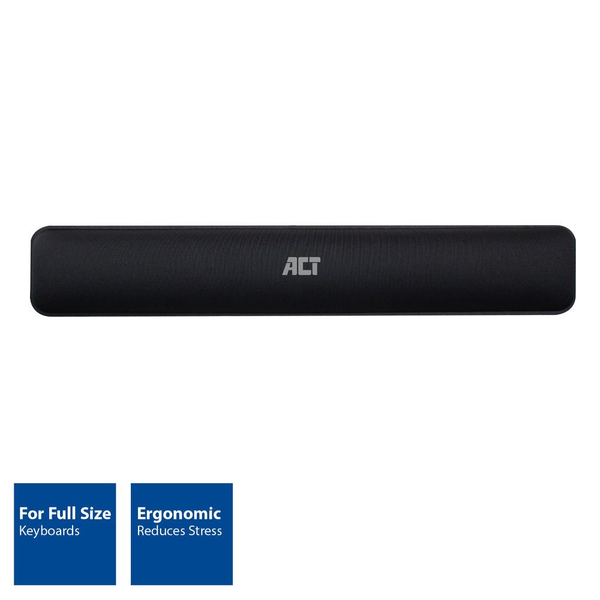 ACT AC8005 descansa muñecas Poliéster, Caucho Negro