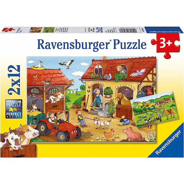 Ravensburger Munka a gazdaságban 2 az 1-ben puzzle