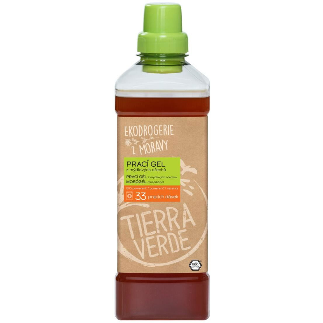 TIERRA VERDE mosódió gél bio narancsolajjal 1 l (33 mosás) (8595691816150)