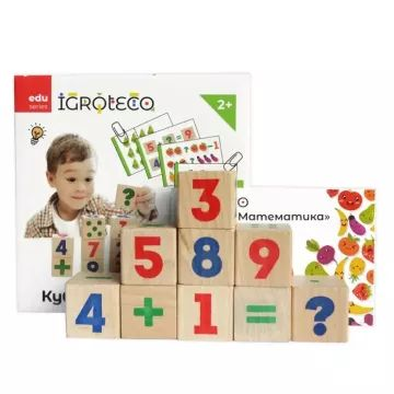 IGROTECO Fa kockák matematika tanuláshoz (900736)