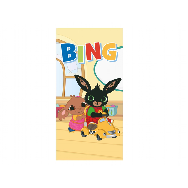 JERRY FABRICS 02 Törölköző - Bing nyuszi Játszószoba, 70×140 cm