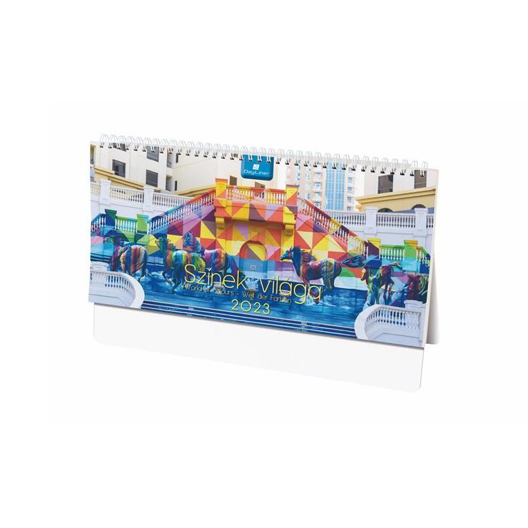 Dayliner 150 x 320mm 2023 Asztali naptár - Színek világa (DL3AS-SVFAL-HH)