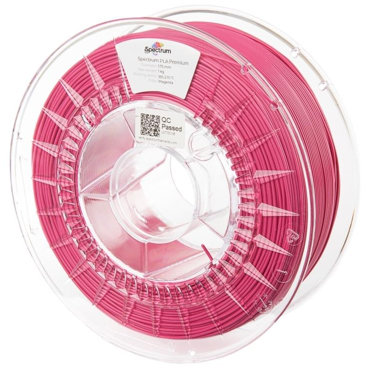 Spectrum 3D nyomtatószál, Premium PLA, 1,75 mm, Magenta, 1 kg (80009)