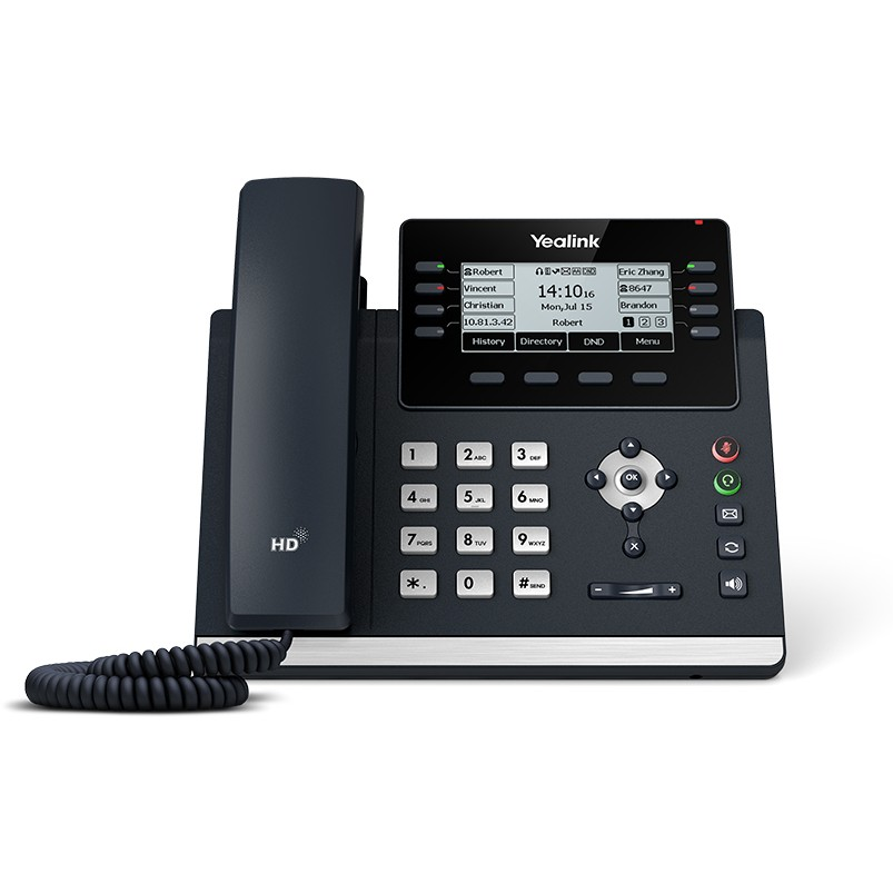Yealink SIP-T43U IP telefon Szürke 12 sorok LCD Wi-Fi (1301202)