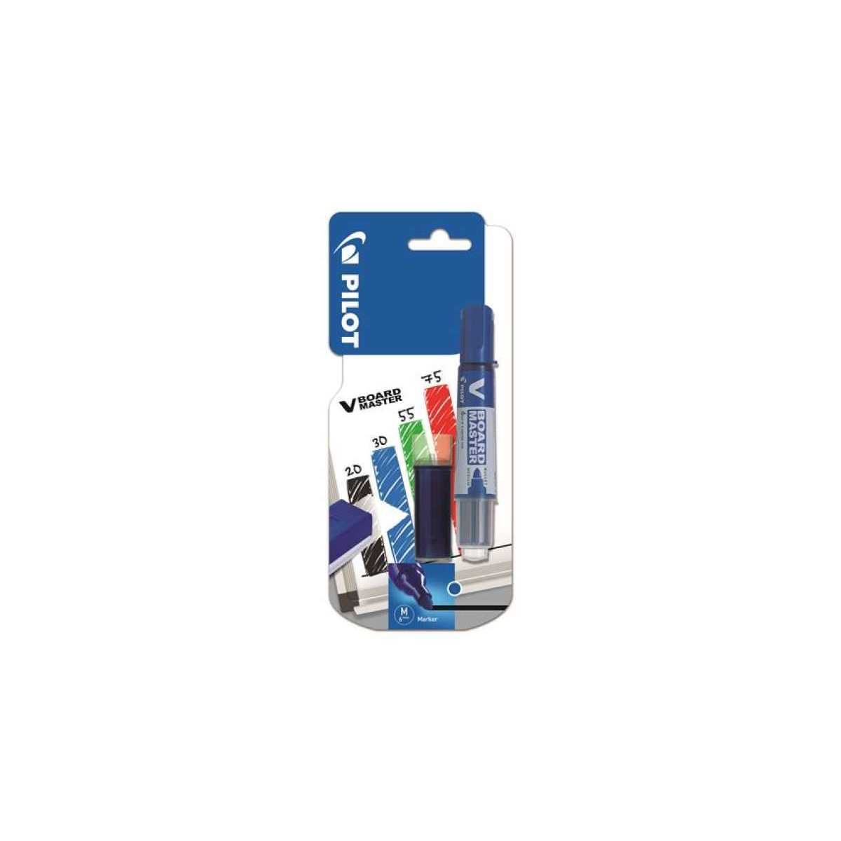 Pilot V-Board Master 2,3 mm Táblamarker és betét - Kék (WBMA-VBM-M-L+WBS-BT)