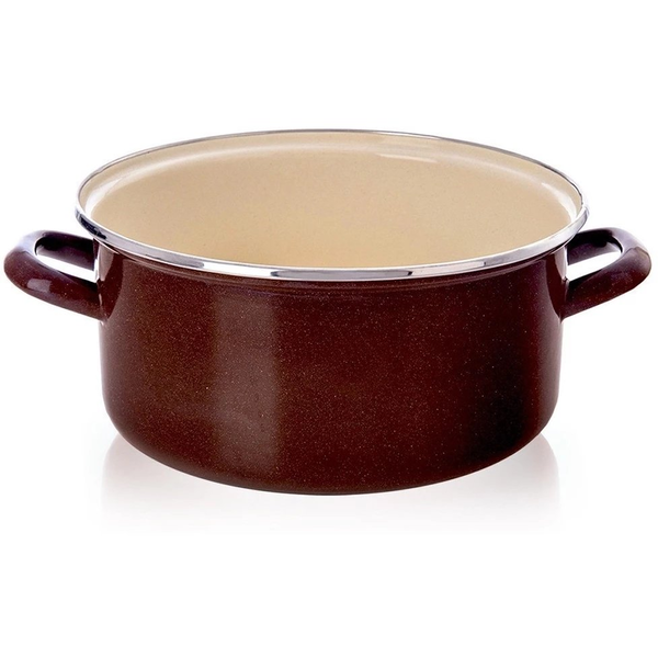 Garnek emaliowany BROWN 24 cm, 4 l