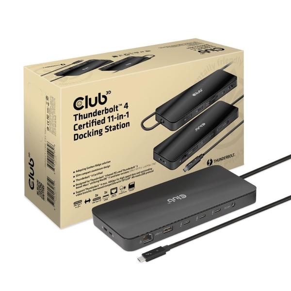 CLUB3D CSV-1581 dockingstation Docking Thunderbolt 4 Sort